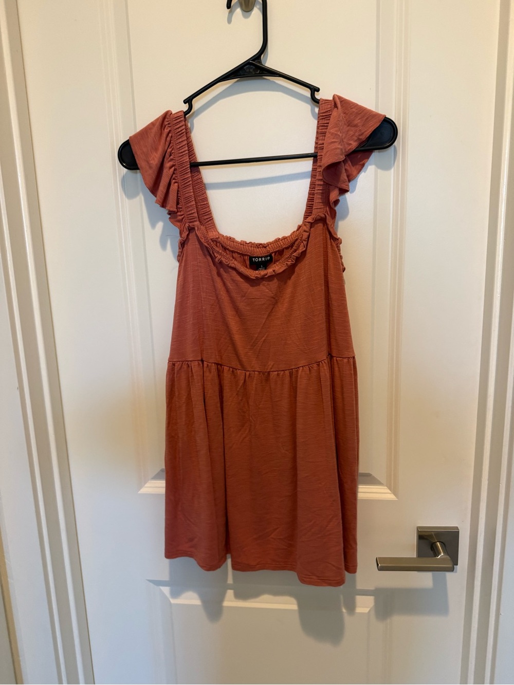 torrid Rust Ruffle Strap Tank